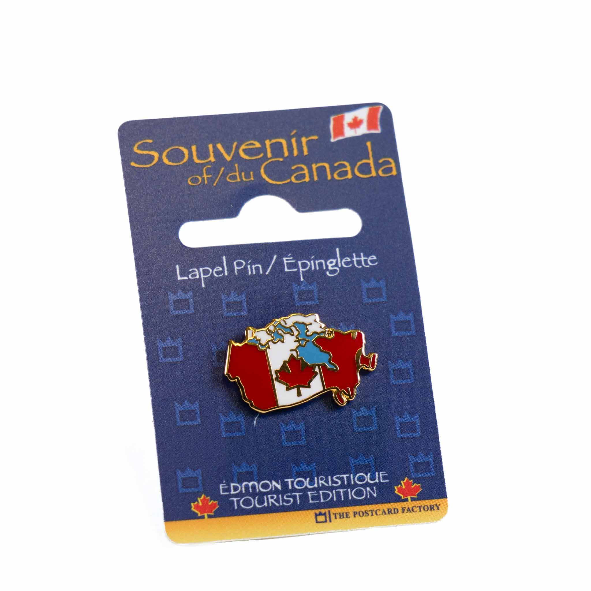 Canadian Flag in Map of Canada Lapel Pin